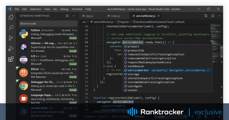 现代应用开发的顶级Node Js IDEs