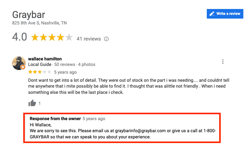 google review