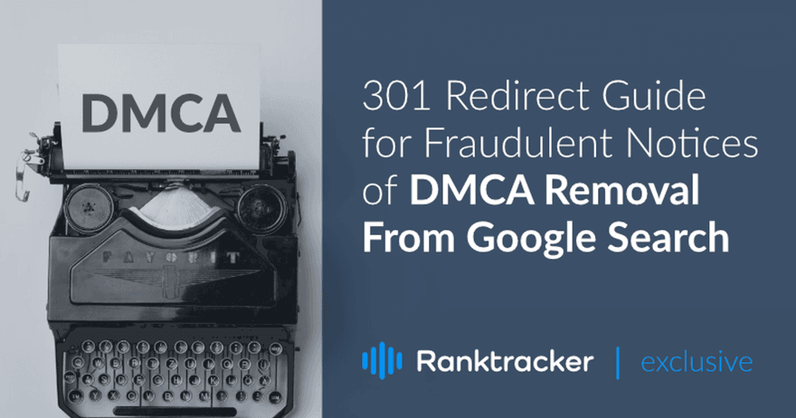 301-uudelleenohjausopas DMCA:n DMCA-ilmoitusten poistamista Google-hakupalvelusta koskevia petollisia ilmoituksia varten
