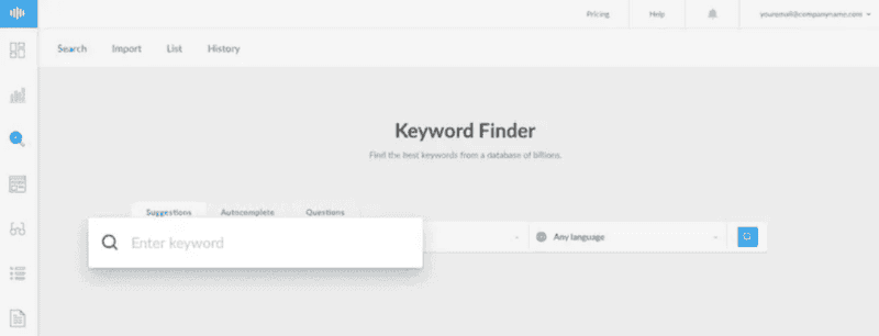 Keyword Finder Tool