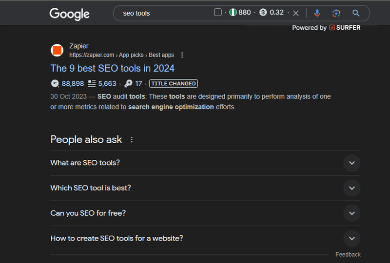SEO tools