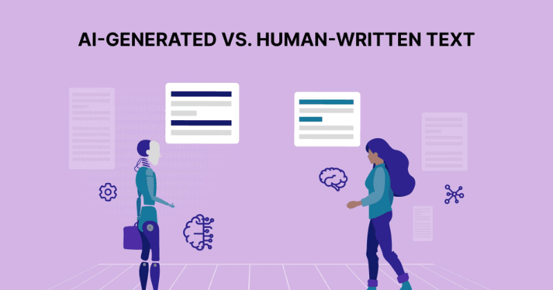 Texto gerado por IA vs. texto escrito por humanos: análise completa