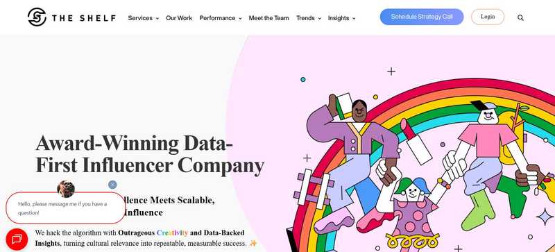 The Shelf helps brands connect with audiences through data-driven influencer strategies.