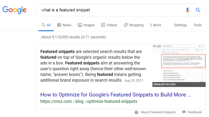 Featured Snippets
