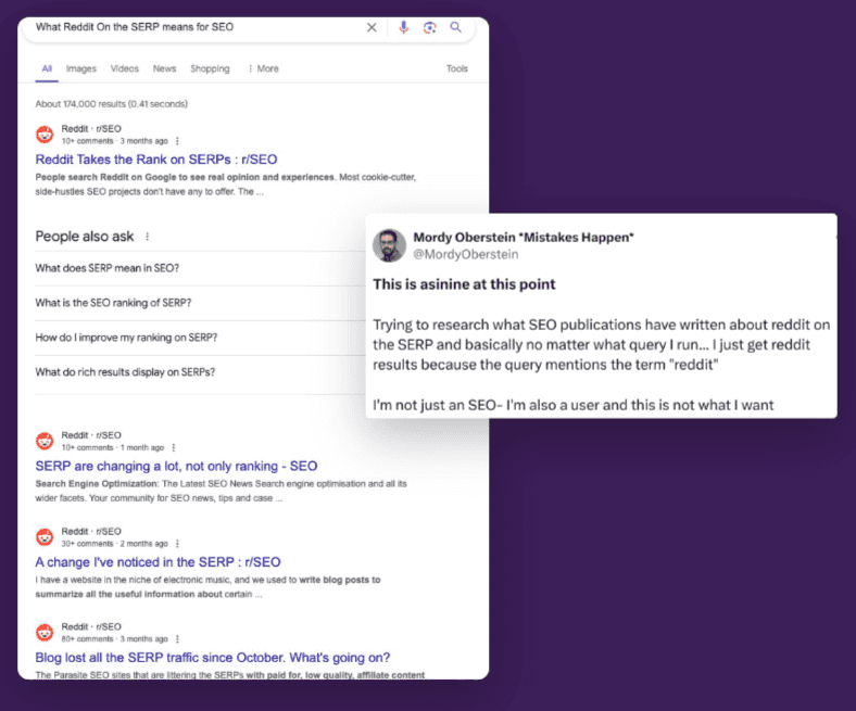 Reddit, Forums, and UGC