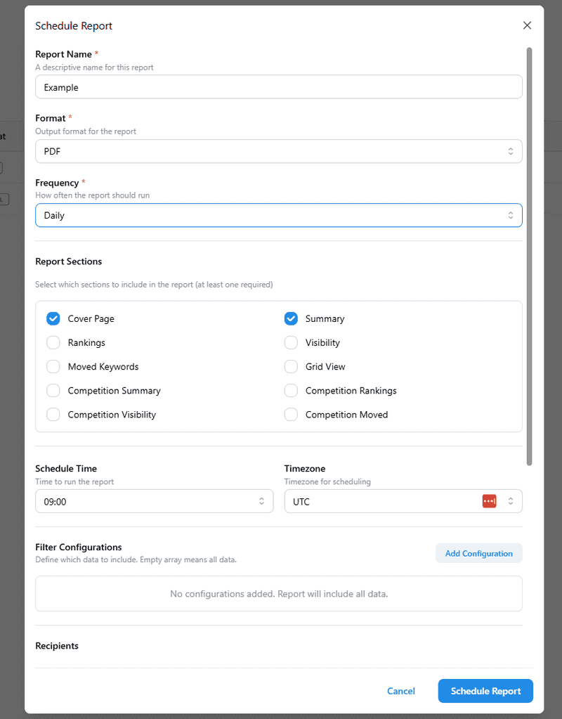 Automated & Custom Reports