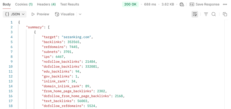 SE Ranking API