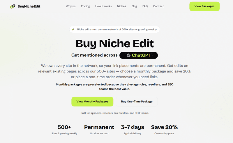 What is a niche edit?