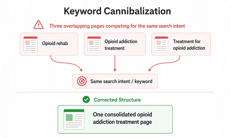 Keyword cannibalization
