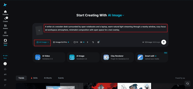 Write a text prompt