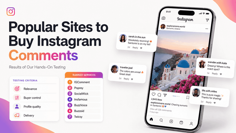 Popular Sites to Buy Instagram Comments