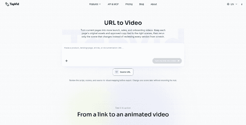 URL to Video for Landing Pages